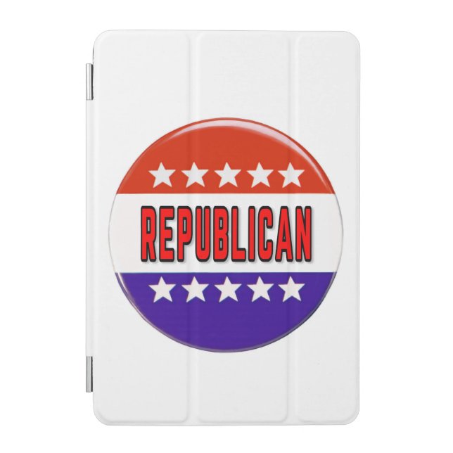 Republican Button iPad Mini Cover (Front)