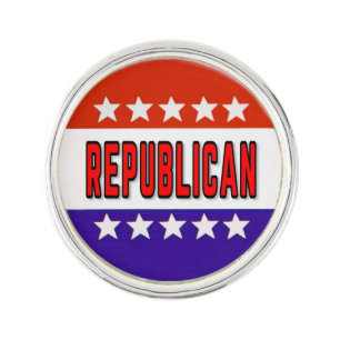Republican Button Lapel Pin