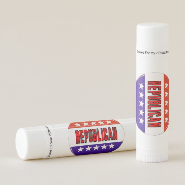 Republican Button Lip Balm (Front)