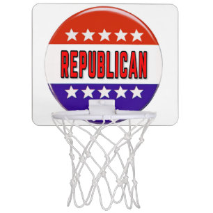 Republican Button Mini Basketball Hoop