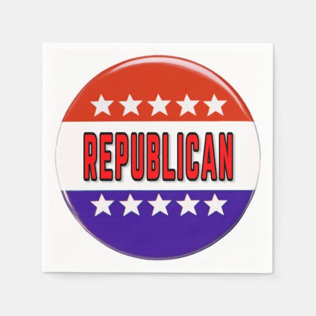 Republican Button Napkins (Front)
