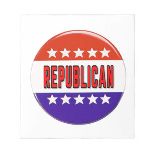 Republican Button Notepad