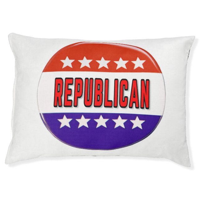 Republican Button Pet Bed (Front)