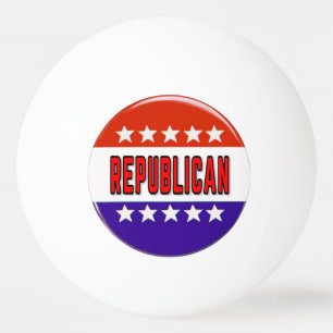 Republican Button Ping Pong Ball