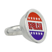 Republican Button Ring (Side)