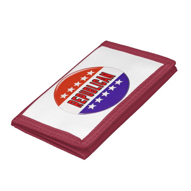 Republican Button Tri-fold Wallet (Bottom)