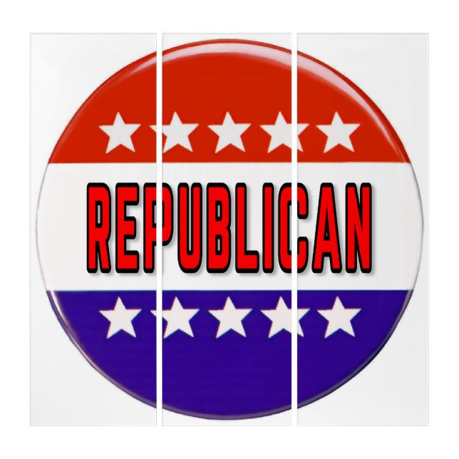 Republican Button Triptych (Front)