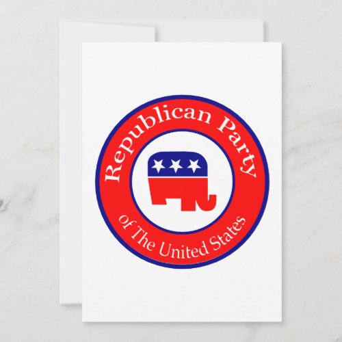 Republican Campaign Invitation