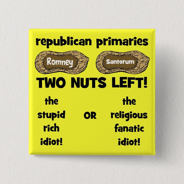 republican candidates pinback button (Front)