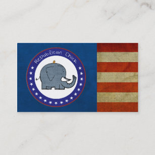 republican chick business card