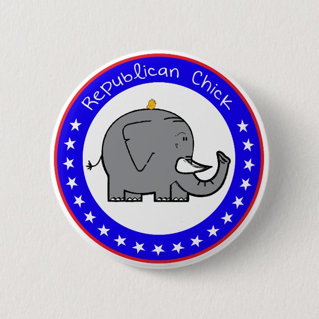 republican chick button (Front)