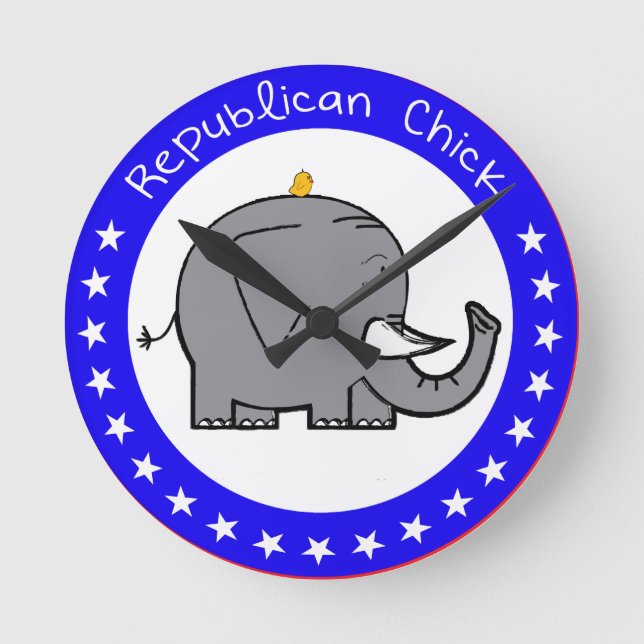 republican chick clock (Front)