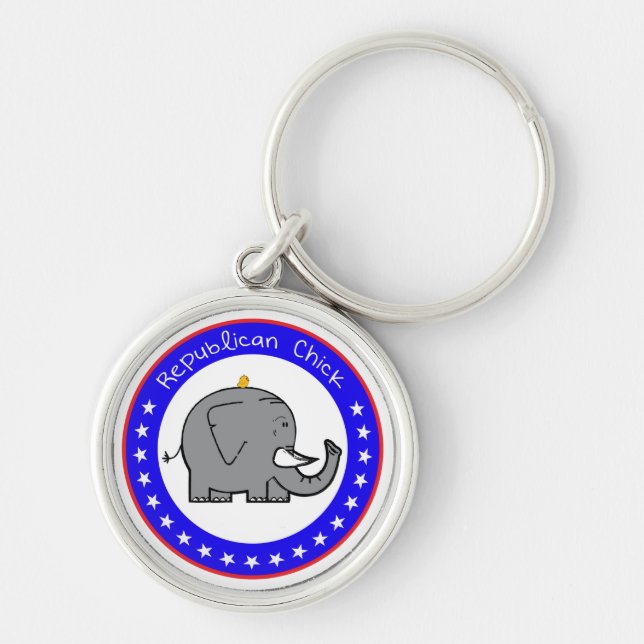 republican chick keychain (Front)