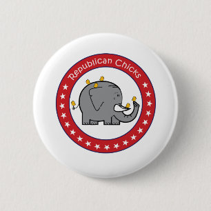 republican chicks pinback button