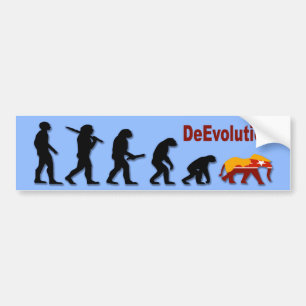 Republican DeEvolution Bumper Sticker