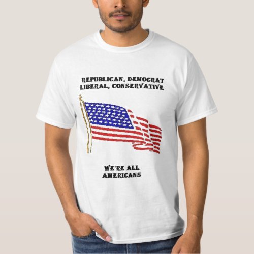 REPUBLICAN DEMOCRAT LIBERAL CONSERVATIVE WEap T_Shirt