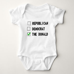 Republican Democrat The Donald Baby Bodysuit