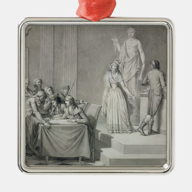 Republican Divorce Metal Ornament (Front)