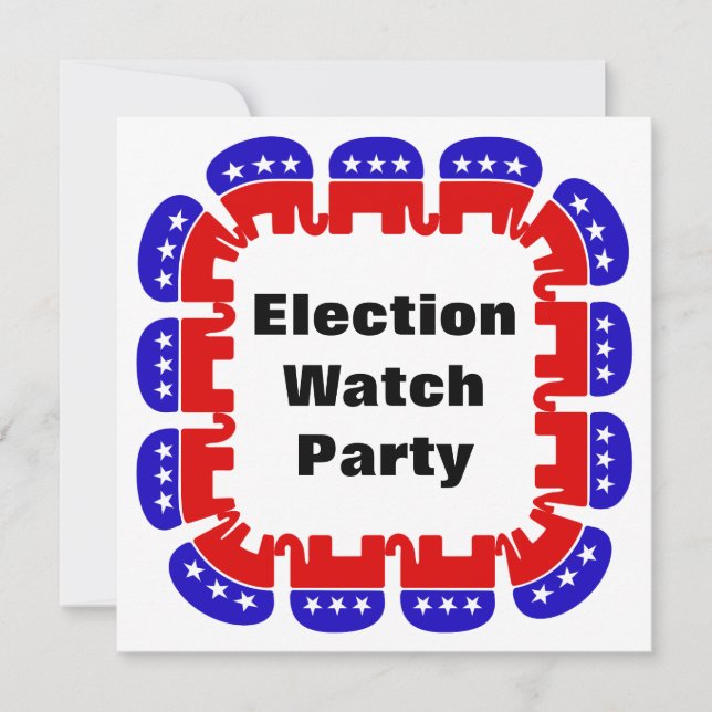 Republican Election Watch Party Invitation (Front)