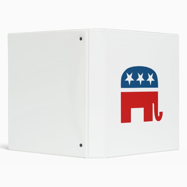 Republican Elephant 3 Ring Binder (Background)
