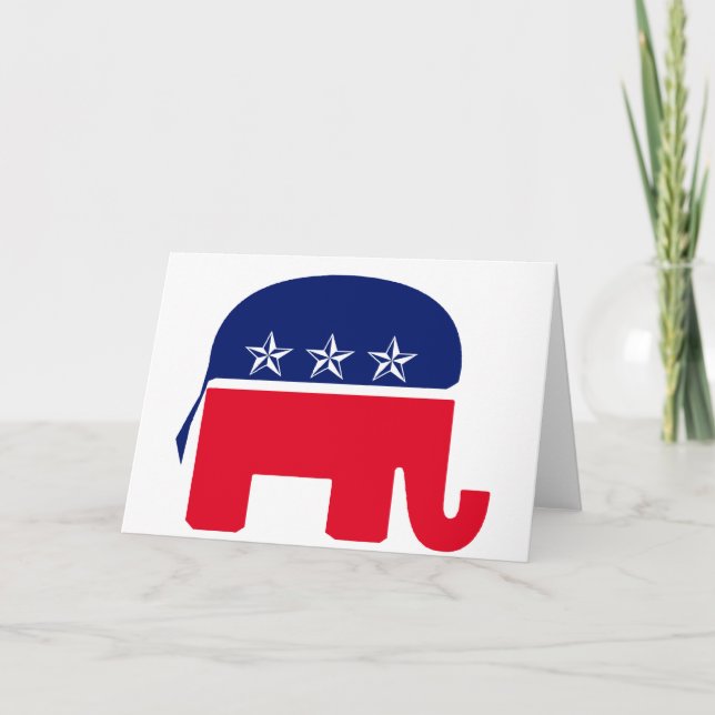 Republican Elephant Card (Front)