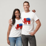 Republican Elephant Custom Name Or Message T-Shirt