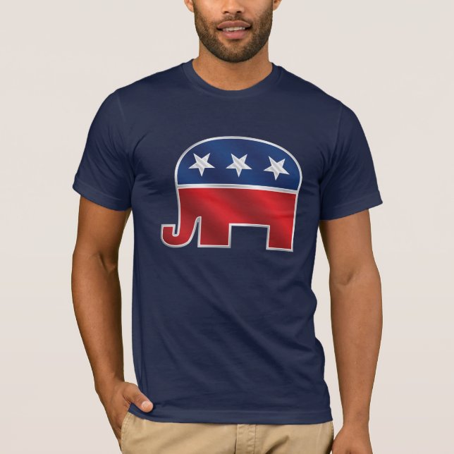 Republican Elephant Dark T-Shirt (Front)