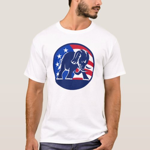 Republican Elephant Flag T_Shirt