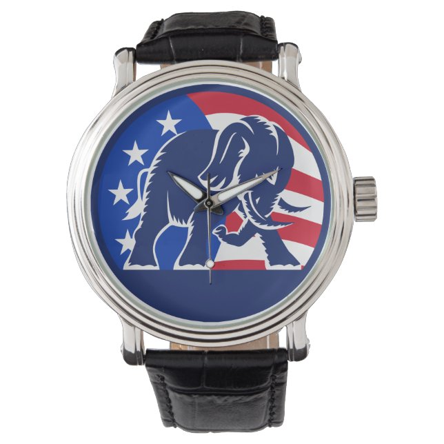Republican Elephant Flag Watch (Front)