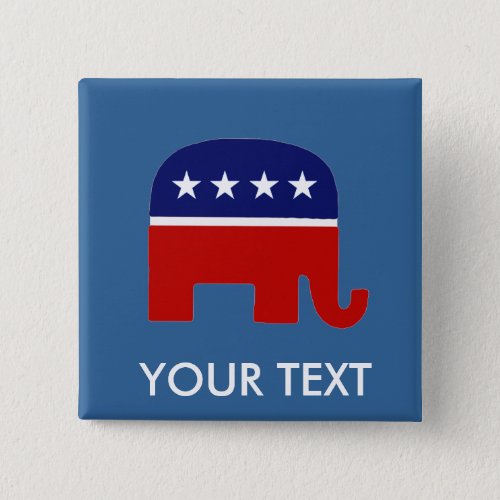 Republican Elephant  GOP Elephant Button