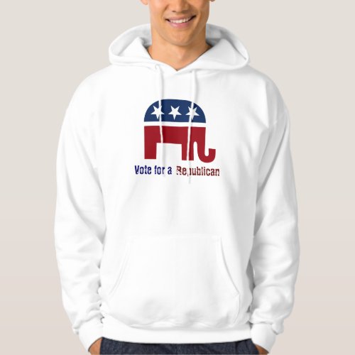 Republican elephant logo hoodie