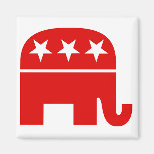 Republican Elephant Magnet