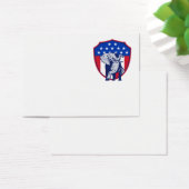Republican Elephant Mascot USA Flag (Desk)