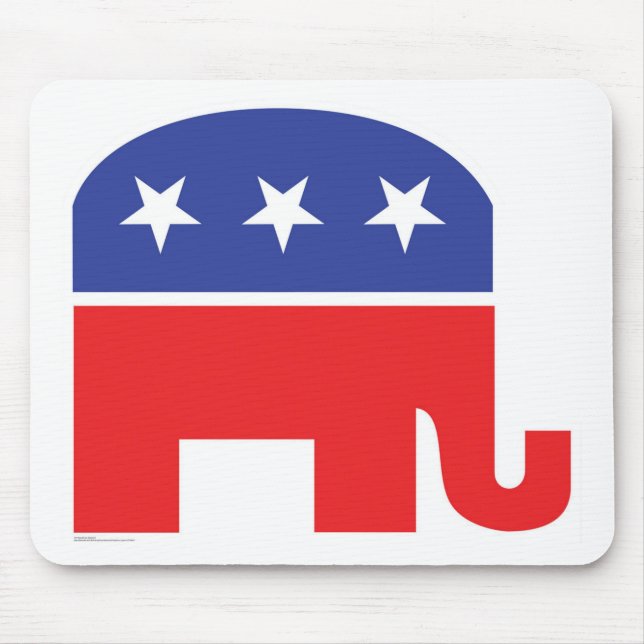 Republican-Elephant Mouse Pad (Front)