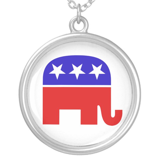 Republican Elephant Necklace (Front)