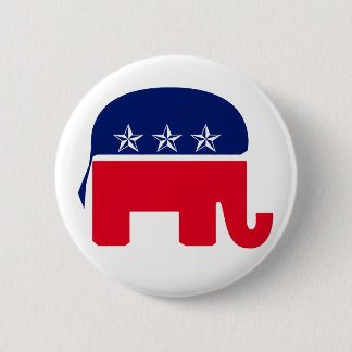 Republican Elephant Pinback Button
