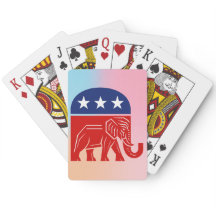 Republican Elephant Political Playing Cards
