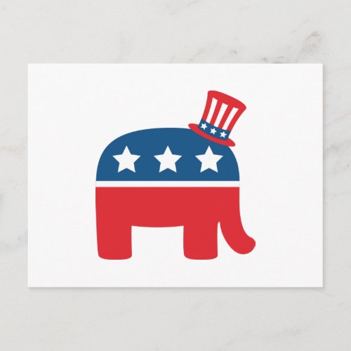Republican Elephant Postcard