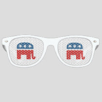 Republican Elephant Retro Sunglasses