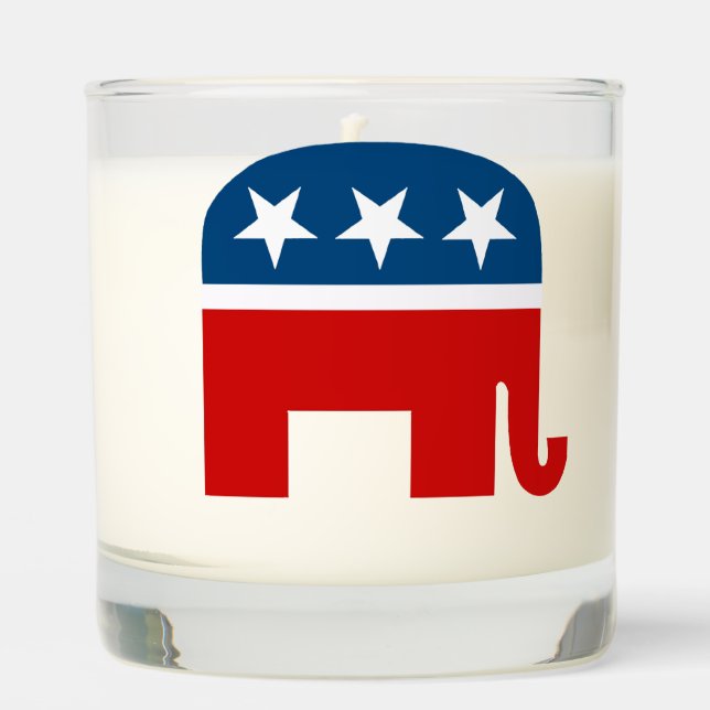 Republican Elephant Scented Candle (Front)