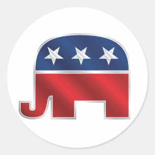 Republican Elephant Sticker