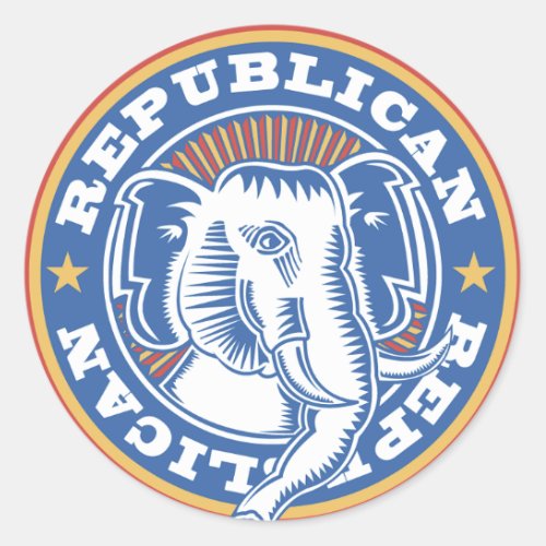 Republican Elephant Stickers