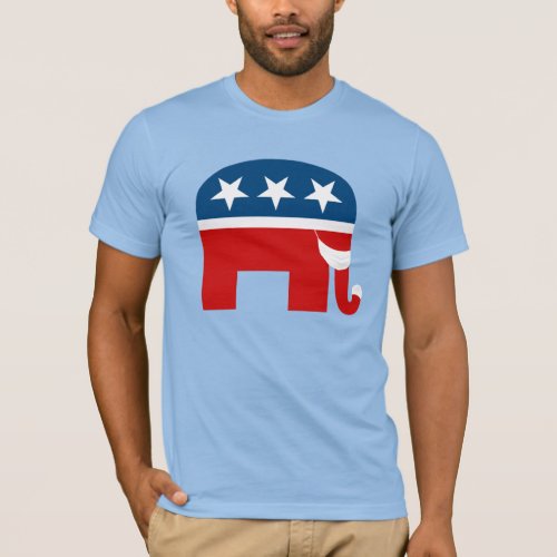 Republican Elephant with Face Mask T_Shirt