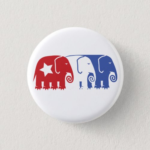 Republican Elephants Pinback Button