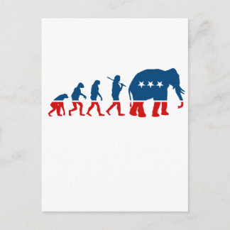 REPUBLICAN EVOLUTION POSTCARD