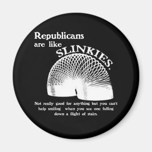 Republican Falling Down the Stairs Magnet