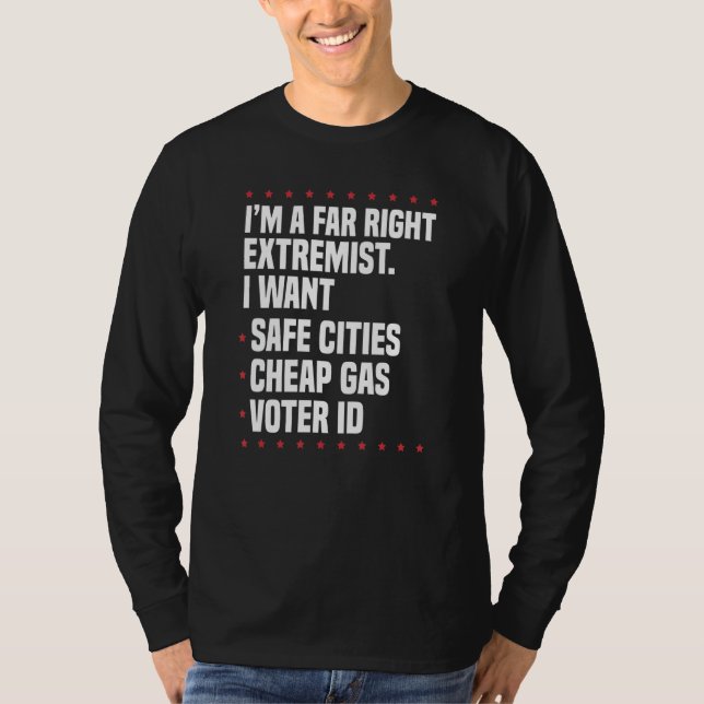 republican far right parody pro American anti libe T-Shirt (Front)
