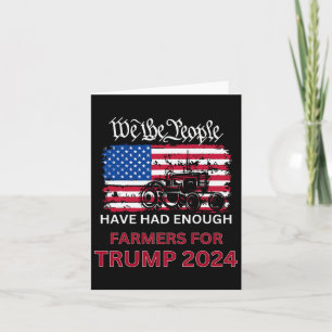 Republican Farmers For Trump 2024 We The People  Card