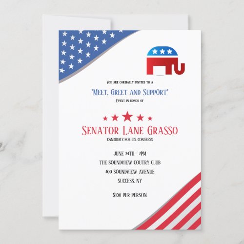 Republican Fundraiser Invitation