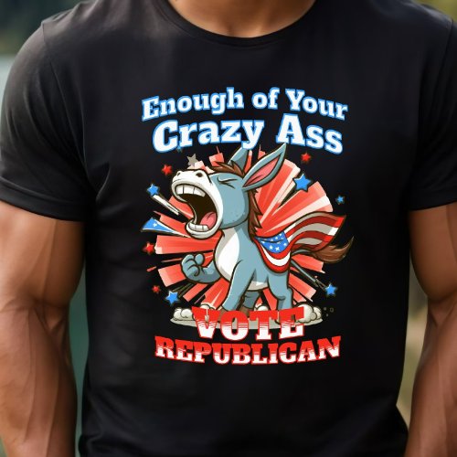 Republican GOP Vote Anti Democrat Pro America Dk T_Shirt